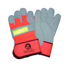 Cow Split Leather Work Glove, Safety Glove, CE Glove